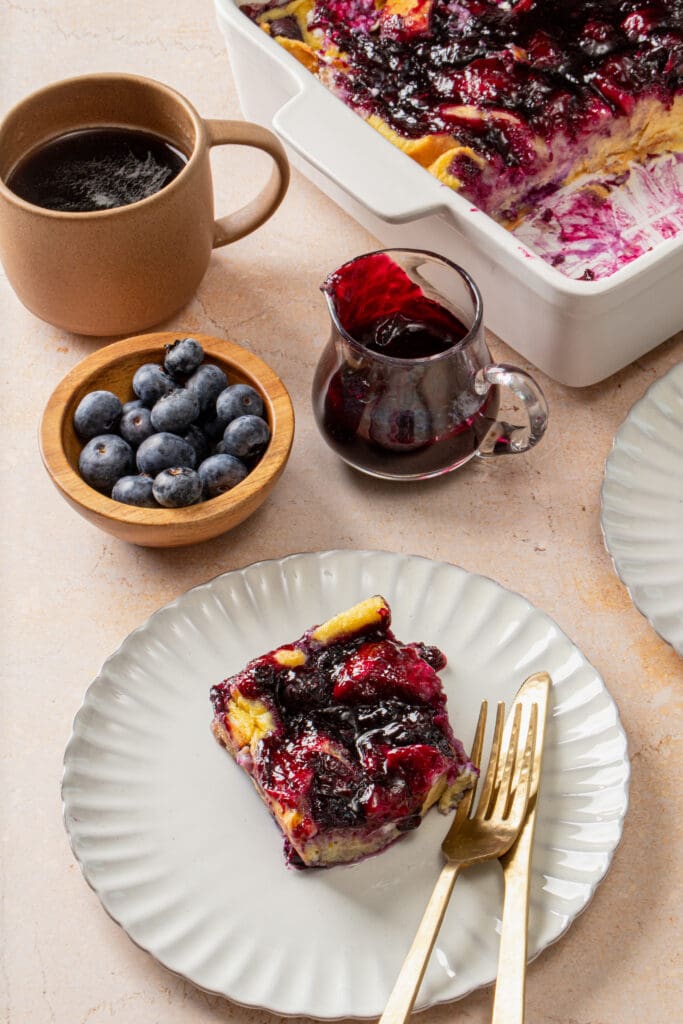 Blueberry french toast bake